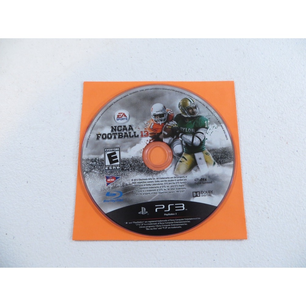 NCAA Football 13 Sony Playstation 3 PS3‎ DISC ONLY TESTED WORKING